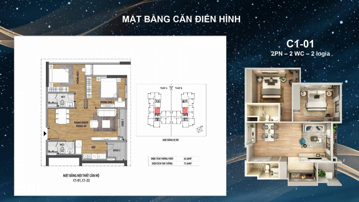 Mặt bằng chung Cư Moonlight 1a