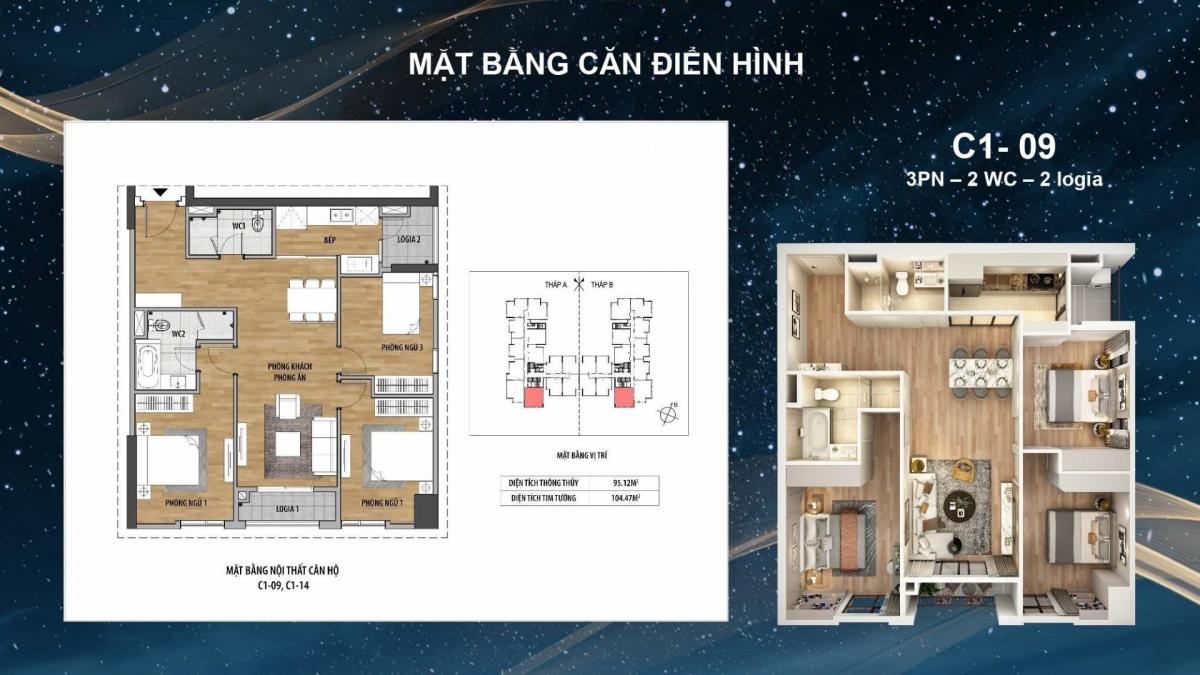 Mặt bằng chung Cư Moonlight 1a