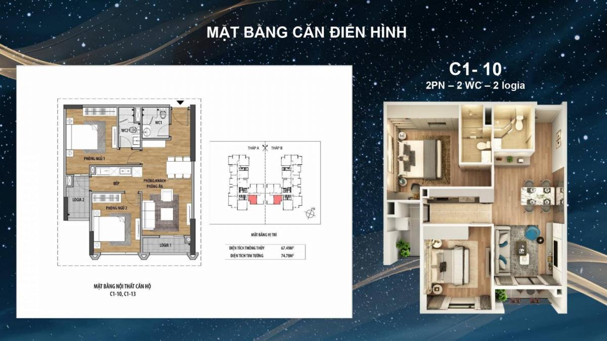 Mặt bằng chung Cư Moonlight 1a